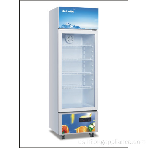 Refrigerador vertical con pantalla de una puerta